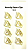 Kit de Clipes em Metal Decorativo c/ 8 unidades - Diamante Gold - Imagem 1