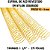KIT C/03 - Espiral de Aço p/ Encadernação Revestido em Nylon 1 1/4'' (275 fls) Passo 4X1 - DOURADO - Imagem 1