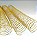 KIT C/03 - Espiral de Aço p/ Encadernação Revestido em Nylon 1 1/2'' (350 fls) Passo 3x1 - DOURADO - Imagem 1