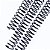 KIT C/03 - Espiral de Aço p/ Encadernação Revestido em Nylon  1/2 (100 fls) Passo 4X1 - PRETO - Imagem 1