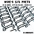 Wire-o para Encadernação A4 PRETO 5/8 - 120 folhas (passo 2x1) 12 unidades - Imagem 1