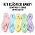 Kit de Elástico Chato 7mm CANDY - 5 CORES - 10 METROS - Imagem 2