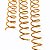 KIT C/3 - Espiral de Aço para Encadernação Revestido em Nylon 1/2'' (100 folhas) Passo 3x1 - DOURADO - Imagem 3