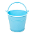 Mini Balde Plástico para Chá De Bebê Lembrancinhas Azul - 12 unidades - Imagem 2