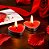 VELA CORACAO NAO AROMATICAS EM PARAFINA COM BASE EM ALUMINIO - COR VERMELHA - 50 VELAS - Imagem 3