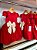 Vestido vermelho com acabamento em laço off - Imagem 4