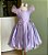 Vestido lilás com acabamento em flores - Imagem 1