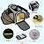 Bolsa De Transporte Paws Expansível Para Pets Preto Cinza - Imagem 2