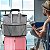 Bolsa Térmica Paws Pet de Viagem Com Alça Comida Ração Cinza - Imagem 4