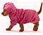 Bolsa De Transporte Expansível Pets Com Moletom Rosa - Imagem 2