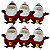 Enfeite de Pendurar Papai Noel 9cm 1106038 - Imagem 1