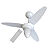 Ventilador De Teto Inverter Wind Controle Ventisol Branco - Imagem 1