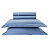 Jogo De Cama Têxtil Arte Queen Mônaco 180 Fios Azul - Imagem 1