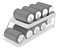 Organizador de Latas Geladeira 9 unidades Clear Fresh OU - Imagem 1