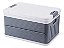 Caixa Plástica Organizadora Desmontável 30 Litros Cinza - Imagem 1