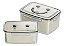 Kit 2 Potes Porta Alimentos Escorredor 800ml E 1500ml - Imagem 1