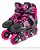 Patins Inline Unitoys Leds Na Primeira Roda Rosa - Imagem 1