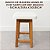 Banquinho Madeira Maciça Tamborete Tampo Mdf Branco - Imagem 6