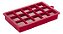 Forma Para Gelo De Silicone Euro Home Silicone Vermelha - Imagem 1