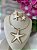 Conjunto Colar Aro Estilo Praiano Estrela Bijuteria Dourado - Imagem 1