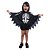 Fantasia Halloween Infantil - Poncho Esqueleto 9 a 12 Anos - 1 Un - Imagem 1