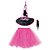 Kit Fantasia Halloween Infantil - Bruxinha de Salém Rosa - 3 Peças - Imagem 1