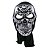 Máscara Caveira Magnus Prata Halloween - 1 Un - Imagem 1