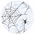 Sousplat Teia com Aranha Branco 33cm - 1 Un - Imagem 1