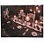 Quadro de Led Banquete Halloween 31x56cm - 1 Un - Imagem 1