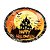 Prato Papel Halloween Castelo 18cm - 10 Un - Imagem 1