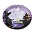 Prato Papel Halloween Bruxa 18cm - 10 Un - Imagem 1