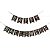 Faixa Happy + Halloween Branco e Preto 2,00 Metros - 1 Un - Imagem 1