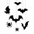 Enfeite Para Pendurar Aranha e Morcego Halloween 1,00 Metro - 1 Un - Imagem 1