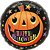 Balão Metalizado Redondo Abóbora Halloween 45cm - 1 Un - Imagem 1