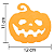 Aplique para Decoração Halloween Abóbora Grande em EVA - Imagem 2