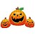 Balão Trio Abobóras Halloween - 1 Un - Imagem 1