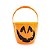 Baldinho Abóbora Halloween 16cm - 1 Un - Imagem 1