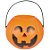 Baldinho Abóbora Halloween G 13cm - 1 Un - Imagem 1