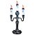 Castiçal Crânio Halloween com luz - 38cm - Imagem 1