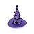 Chapéu Morcegos Roxo Halloween - 1 Un - Imagem 1