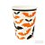 Copo de Papel Morcegos Halloween  270ml - 10 Un - Imagem 1