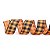 Fita Xadrez Laranja/Preto Halloween - 1 Un - Imagem 1