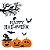 Kit Adesivo Para Vitrine Abóboras Travessuras Halloween - 1 Un - Imagem 1