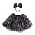 Kit Saia e Tiara Viúva Negra Teia Roxa Halloween - 1 Un - Imagem 1