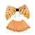 Kit Saia Teias De Aranha Laranja / Preto Halloween - Cromus - 1 Un - Imagem 1
