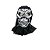 Máscara Caveira de Prata Halloween - 1 Un - Imagem 1