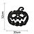 Painel Relevo para Decoração Halloween Abóbora Preta Silh Glitter - Imagem 2