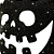 Painel Relevo para Decoração Halloween Abóbora Preta Silh Glitter - Imagem 3