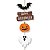 Placa Para Porta Travessuras Happy Halloween - 1 Un - Imagem 1