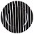 Sousplat Listras Branco e Preto - 1 Un - Imagem 1